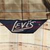 Levi's 70s Vintage Short Sleeve Check Shirt S Beige Men's Used