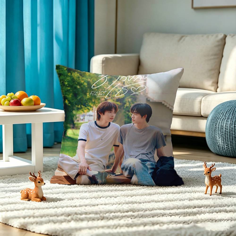 Love TV D-Duang with You Square Double-Sided printed Pillow Case Bedroom Bedside Pillow Sofa Cushion Cover