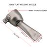Durable Hot Air Gun Nozzle Tubular Flat Welding Nozzle Heat Gun Tips for 1600W Plastic Welder Tuyere Accessories