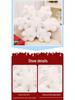 Snowflake Christmas Throw Pillow: Festive White Ornament for Home Decor, Parties & Window Display