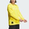Adidas National Geographic Co Branded Section T Shirts Men's Yellow Crew Neck Thickened Straight Fit IL8977