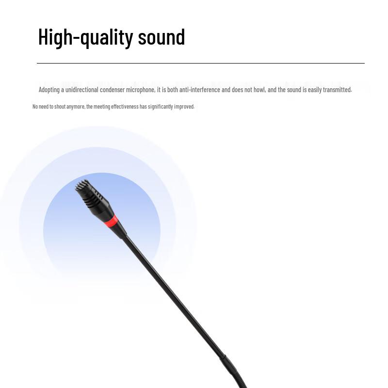 HDCON Wired Chairman Unit Gooseneck Microphone with 2.4-inch Color Screen (CN version)