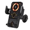 Car Phone Holder Wireless 15W Fast   Auto Sensing 90 Degrees  Rotation Vent Clip Phone Mount Black