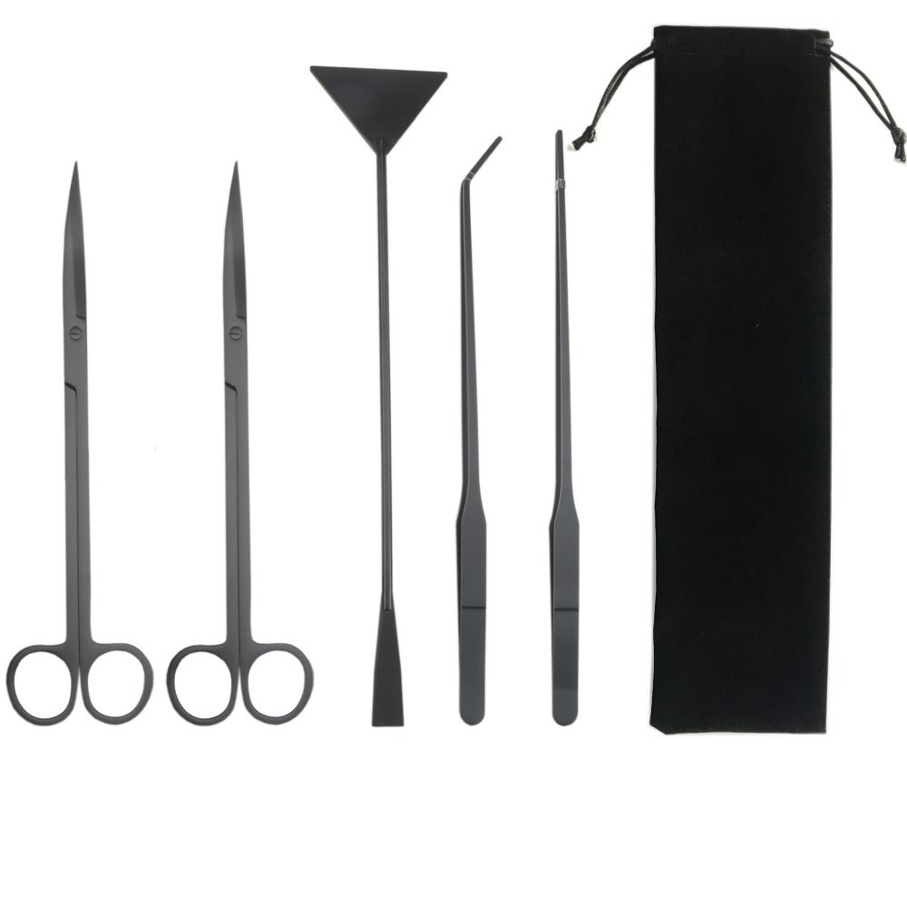 3/4/5Pcs Durable Aquascape Tools Kit Fish Tank Scissor Tweezers Tool Landscaping Equipment