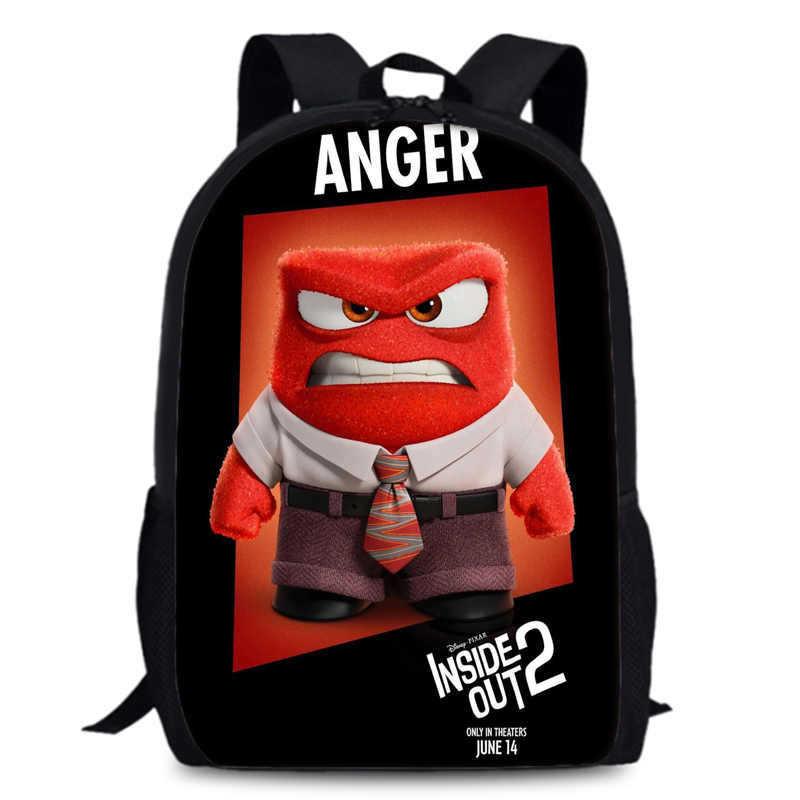 Spacious 15-inch Inside Out 2 Backpack Durable Oxford Cloth School Book Bag