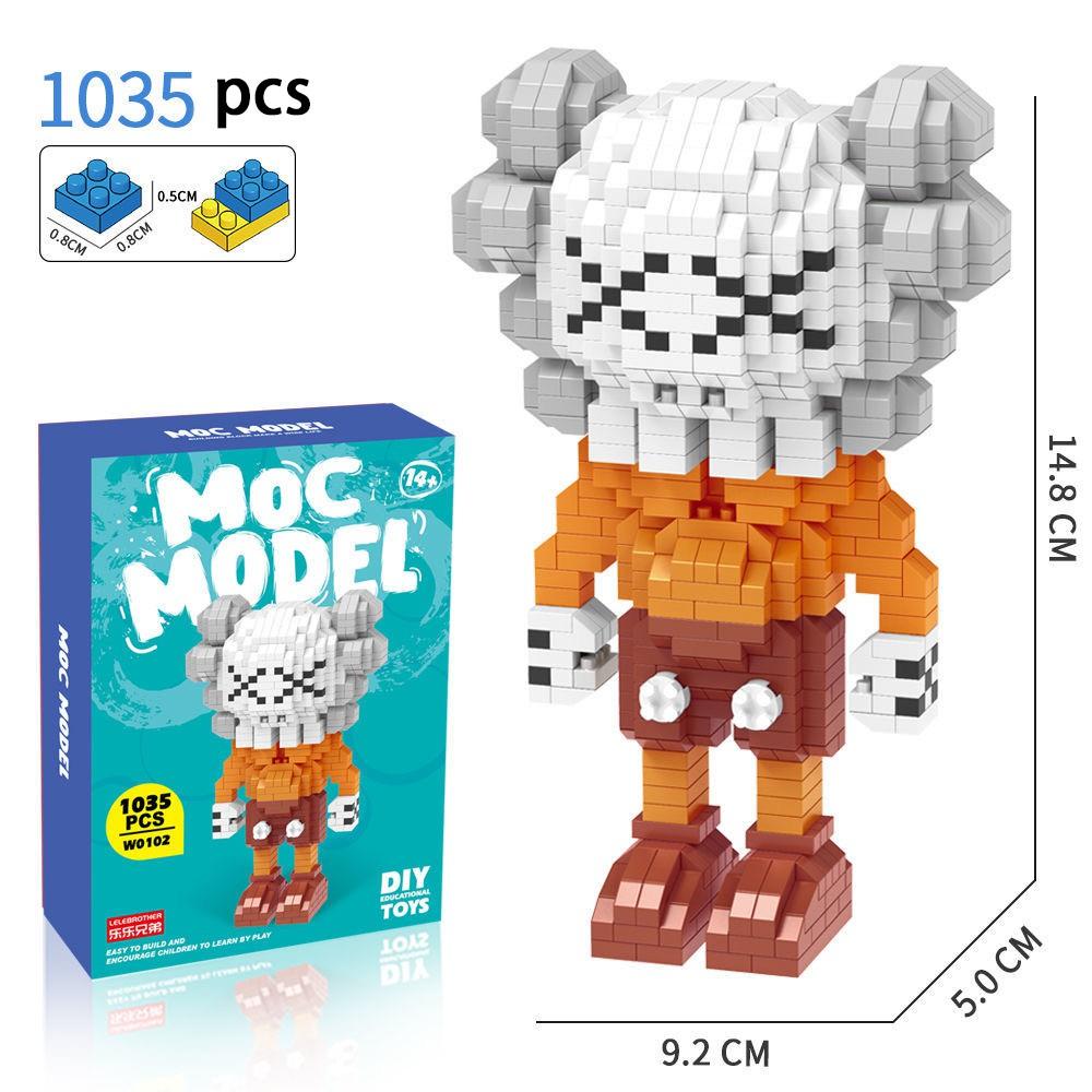 [Spot] micro diamond building blocks small particles assembled adult three-dimensional high difficulty cartoon model birthday gift toy set