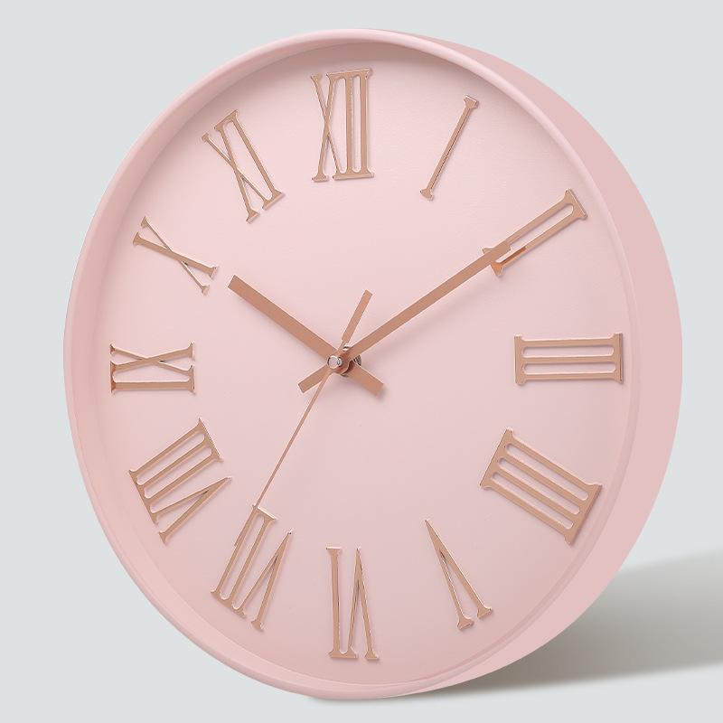 12 Inch 30CM Silent Wall Clock, Creative and Fashionable, Three-dimensional Digital Minimalist Clock for Home Living Room