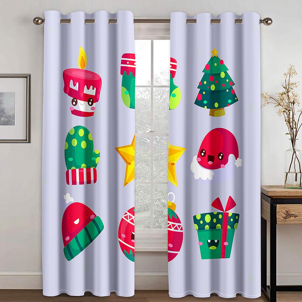 Kinder Malerei 3D Vorhänge Sonne Regenbogen Mond Insekten 2 Paneele Wohnzimmer Schlafzimmer Küche Balkon Fensterdekoration Vorhänge