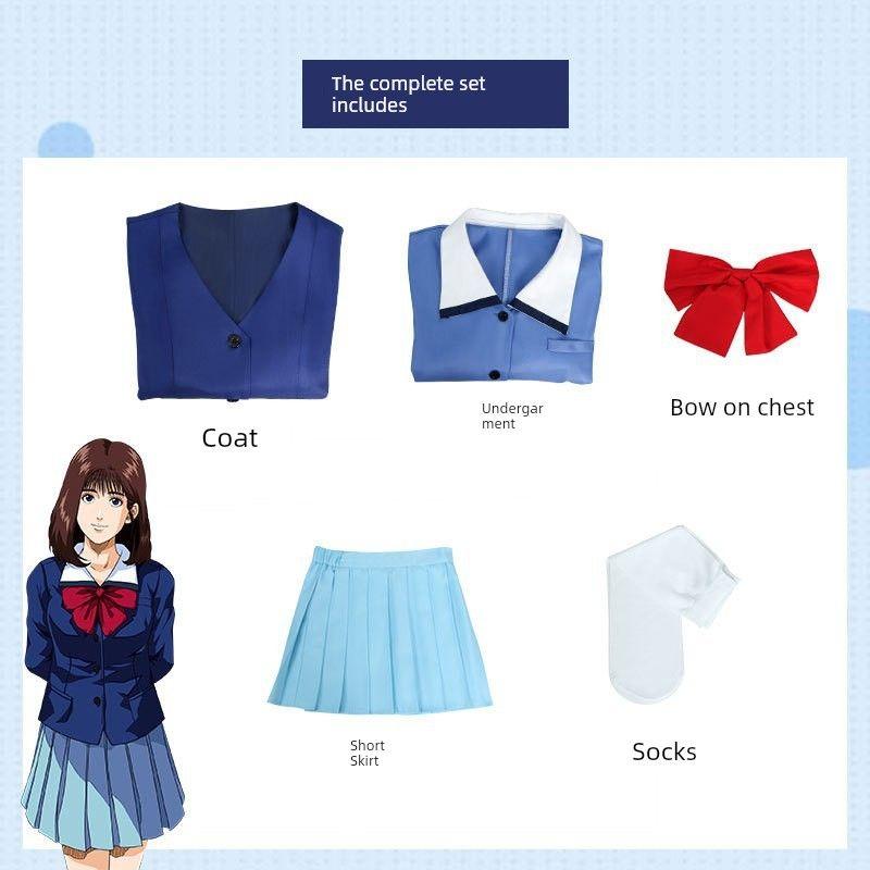 Косплей костюм из аниме Слэм-данк Акаги Харуко Школьная форма JK Форма для косплея Набор с плиссированной короткой юбкой для женщин Akamiko S
