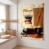 Cozy Coffee (19) Custom Name Tapestry Wall Hanging Soft Backdrop Tapestry for Bedroom Living Room Dorm Home Decor Gift