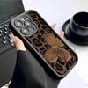 Brown Butterfly Black Groove iPhone 15/16/17 Pro Max Protective Case