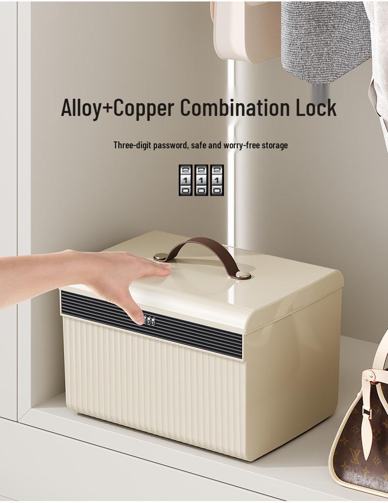 Compact Password Lock Box for Dorms, Jewelry, and Car Storage