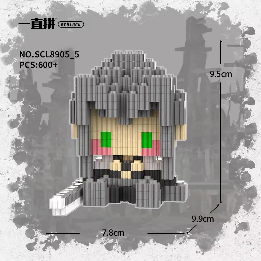 Anime FF Figure Miniature Building Blocks Cloud Strife Figur DIY Splicing Toys Sephiroth Statue Tifa Desk Dolls Aerith