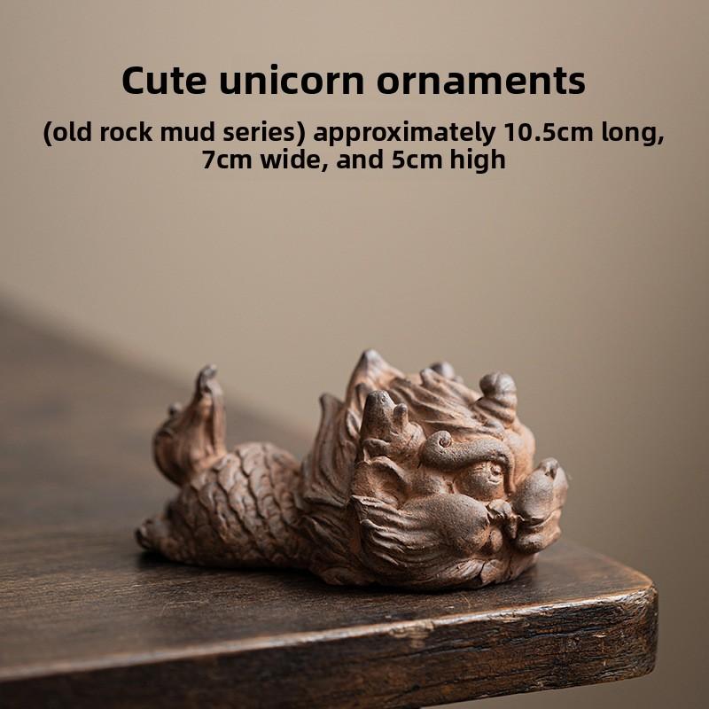 Old Rock Mud Kylin Tea Pet Living Room Tea Table Decoration Tea Ceremony Accessories Tea Tray Decoration Kungfu Tea Ceremony