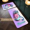 Derpy Tiger (14) Customize Name Flannel Kitchen Mat Soft Non-Slip Kitchen Floor Runner Rug for Home Kitchen Decor