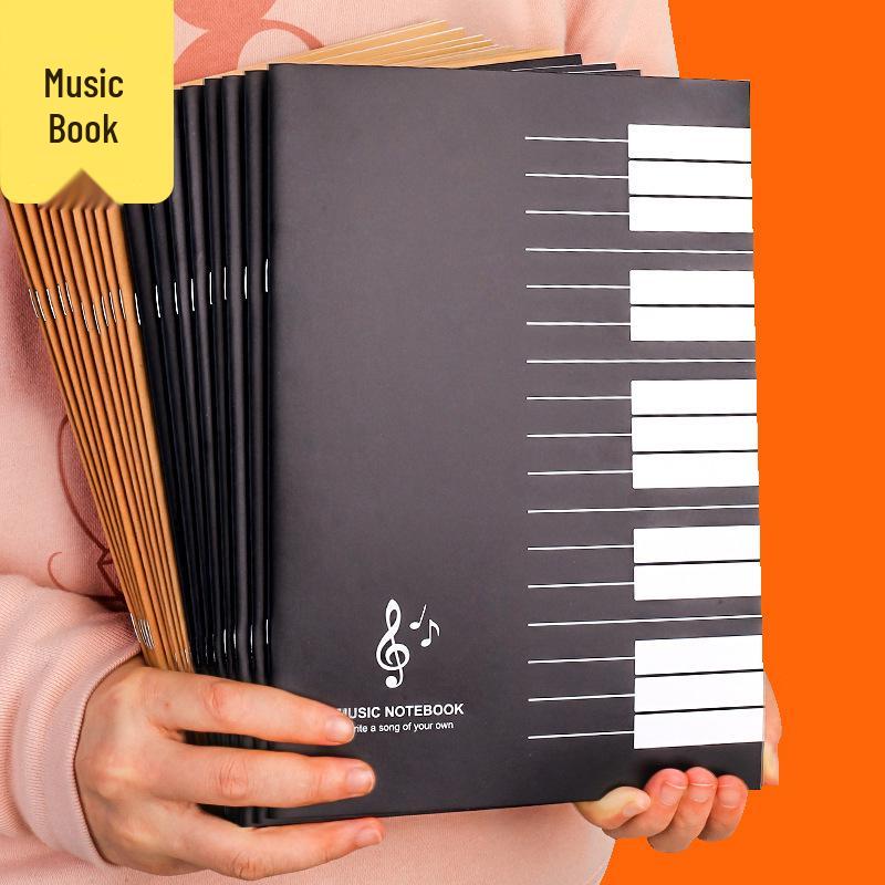 Universal 16K Music Practice Book with Music Theory & Staff Paper
