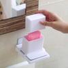 1Pcs Bathroom Wall-Mounted Portable Grinding Powder Soap Box Home Creative Traceless Sticky Multifunctional Soap Box
