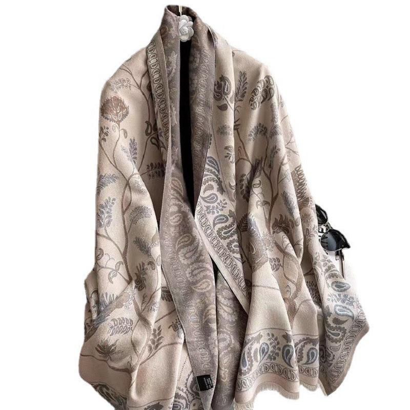 2025 Best-Selling Women's Winter Scarf: High-End Imitation Cashmere Knit Shawl, Warm Stylish Neck Warmer
