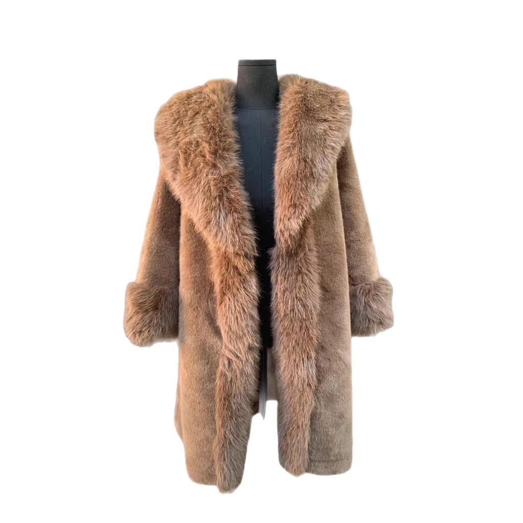 25 Autumn and Winter Women's Long Imitation Fur Coats