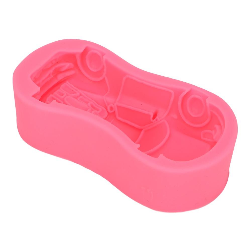 1pcs Non-Stick Design Silicone Cake Mold 3D Shape 3D Fondant Mold Racing Car Mold For DIY Crafts