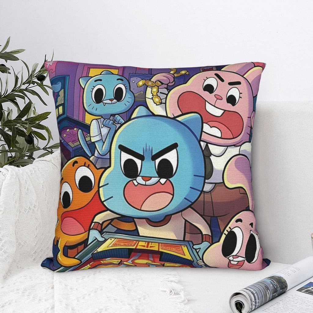 The Amazing World Of Gumballs  Pillowcases Stuff Soft Cushion Cover Gift  Pillow Case Cover Home Multiple Sizes