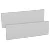Kwmobile Mousse Protection Garage - 2x Plaque Pare-Choc Portière Voiture - Bande Autocollante Pour Mur - 40 X 12 X 1,5 Cm - Gris