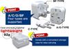 Logic Overseas Conversion Plug Outlet PLUS Compatible with 150 Countries Plug with Storage Case Compatible with Europe America Australia South Korea