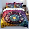 Zodiac-Themed Home Decor Set Soft Comfortable Duvet Cover Bedding Set Included 1*Duvet Cover & 2*Pillowcases, Gift