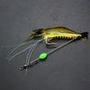 7 Pcs Silicone Soft Shrimp Baits with Hooks Luminous Swimbait Fishing Tackle