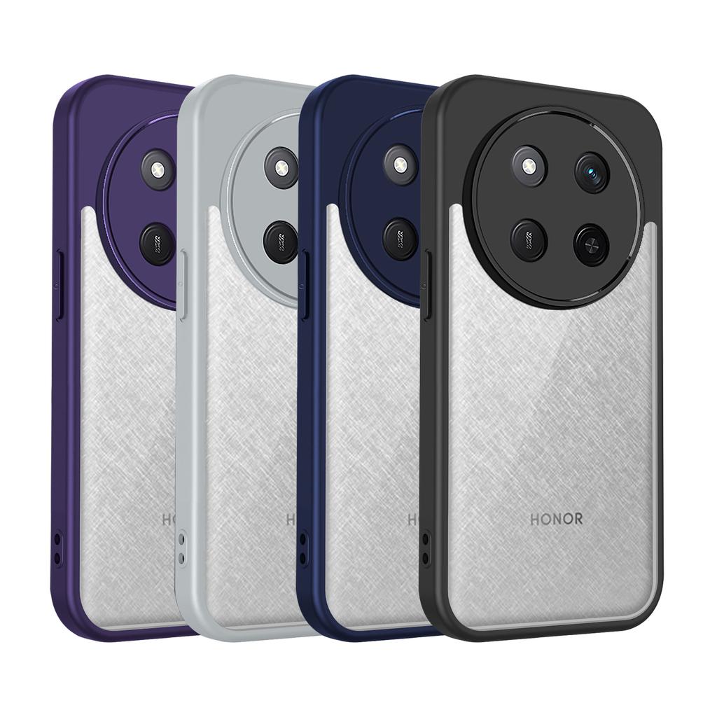 Honor Magic 7 Lite 5G Case Air Cushion Shockproof Silicone Bumper Clear Matte Back Cover Hard Phone Case for Honor Magic7 Lite