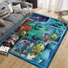 1 шт. Килим із малюнками мультяшних персонажів, килимок для зони, килим протиковзкий, килимок для підлоги, що миється вручну, підходить для вітальні, спальні, декору дому, декору кімнати