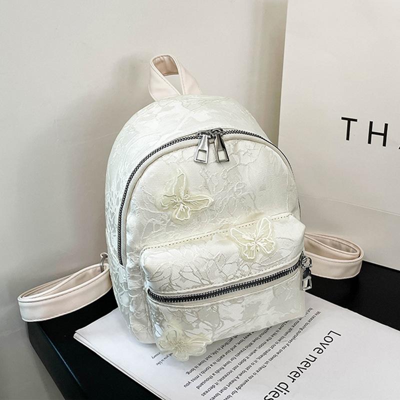 Lace Embroidery Butterfly 2025 New Fashion Leisure Design Trend Travel Backpack Backpack Women