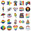 10/30/50/100pcs Rainbow LGBT Gay Lesbian Cartoon Stickers Aesthetic Graffiti Motorcycle Guitar Phone Waterproof Creative Sticker