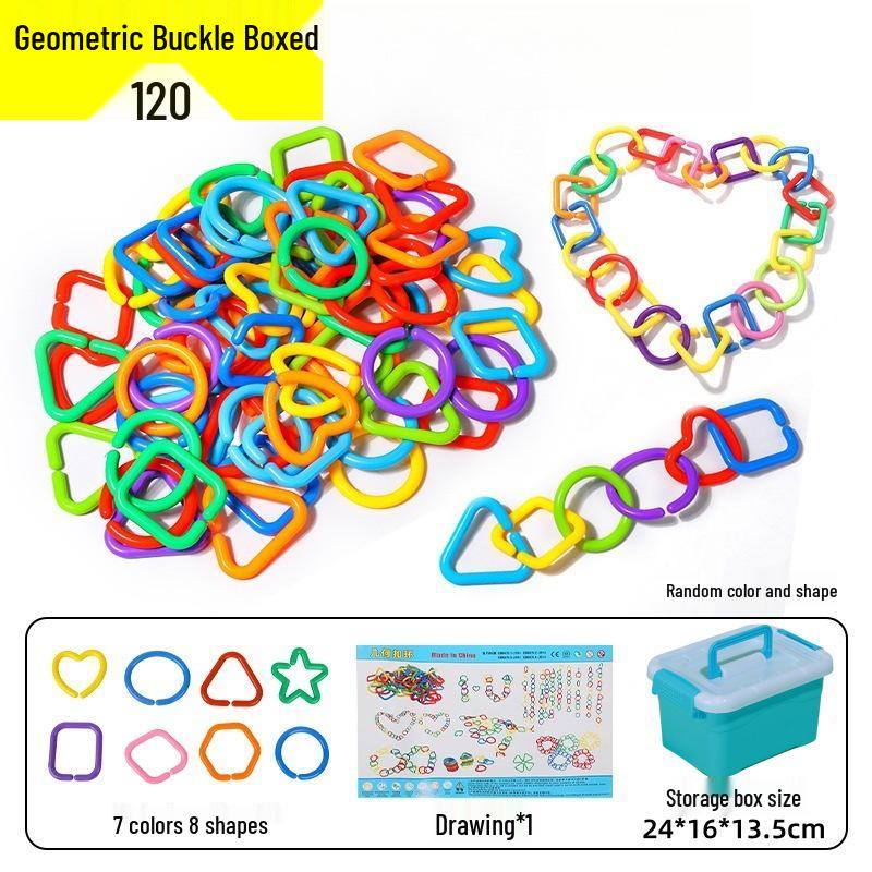 Geometric Link Building Blocks: Small-Sized Intellectual Development Toy for Kids