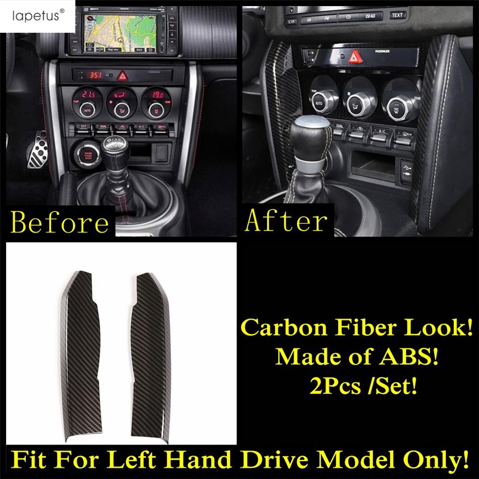 Carbon Fiber Accessories For Subaru BRZ / Toyota GT86 2013 -  Central Control Strip Gear Panel AC Air Handle Bowl Cover Trim