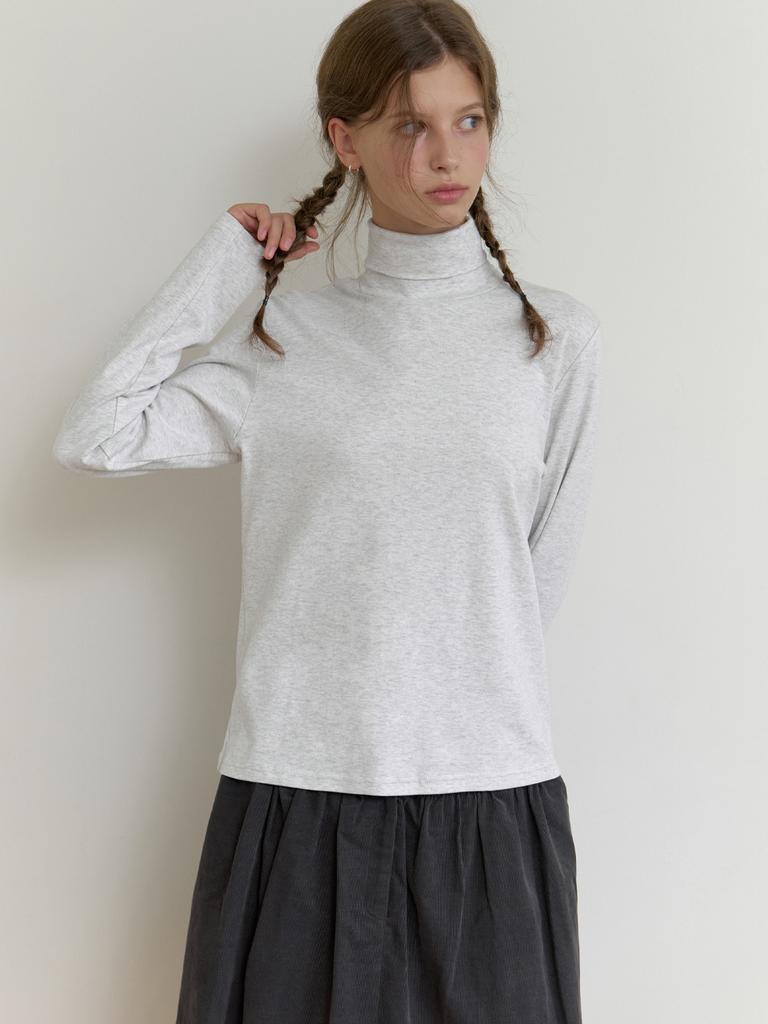 Deomiteun Avo Turtleneck T-Shirt (Melange Gray)