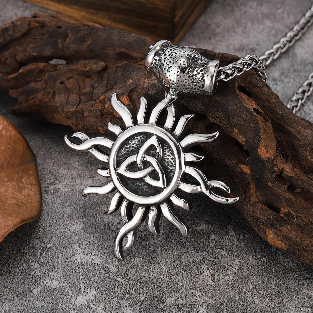 Simple Niche Design Small Pendant Sun 60CM(Necklace Long)