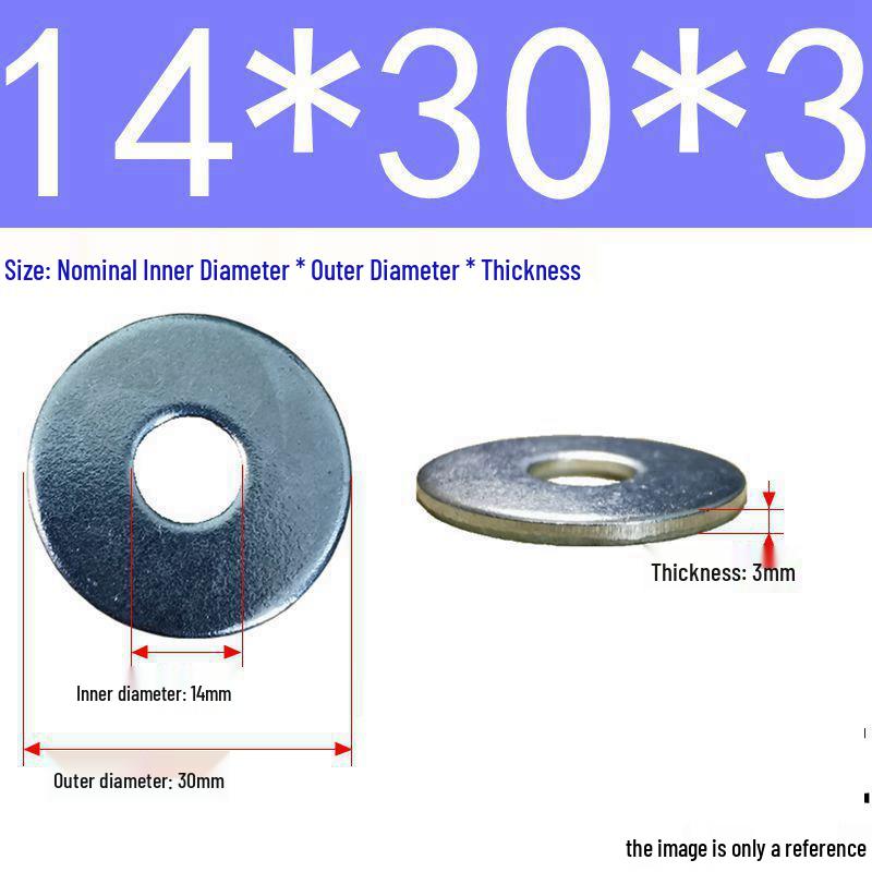 Galvanized Flat Metal Washer Spacer M3-M60