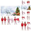 European And American Printed Christmas Home Clothing Suit For Parents And Children