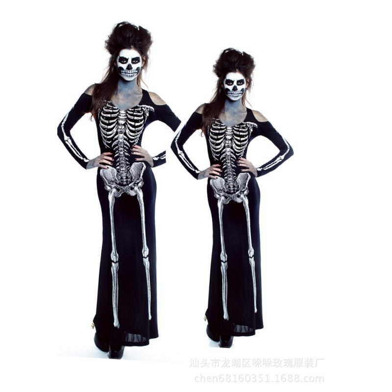 Vampire costume zombie costume halloween costume dark ghost bride witch princess skirt cosplay costume zombie costume