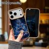 Phone Case: Lambskin 2D Flat Samsung Galaxy A34 A35 M05 M06 S20 S22 S21 FE Plus 5G Protective Case, Blue and Gold Sparkling, Christmas and Halloween G