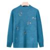 Grandma autumn women's top middle old man winter knitted sweater mother base clothes year 0 old lady sweater