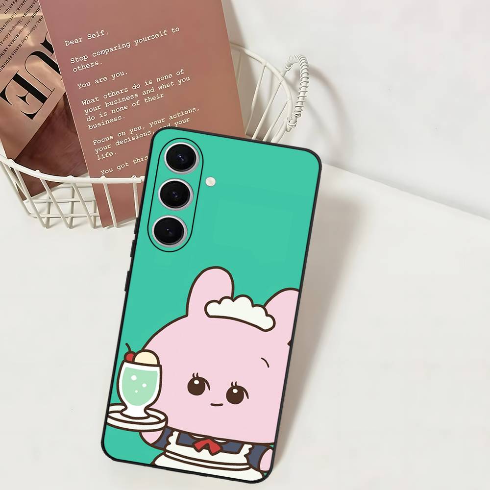 Asamimichaan Asleep Cute Asamimi Phone Case For Samsung S 24 Fe 25 Ultra Plus 20 Lite 21 30 22 23 24 22 Ultra 5G Fundas