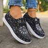 Casual Flat Laced Women's Loafers Spring Style Breathable Canvas Shoes Comfortable Spring Autumn Winter Seasonal Flats