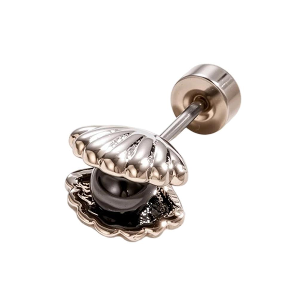 Colorful Titanium Steel Thin-Stem Double-Ended Screw Cartilage Ear Studs & Conch Earrings - Minimalist For Young Women