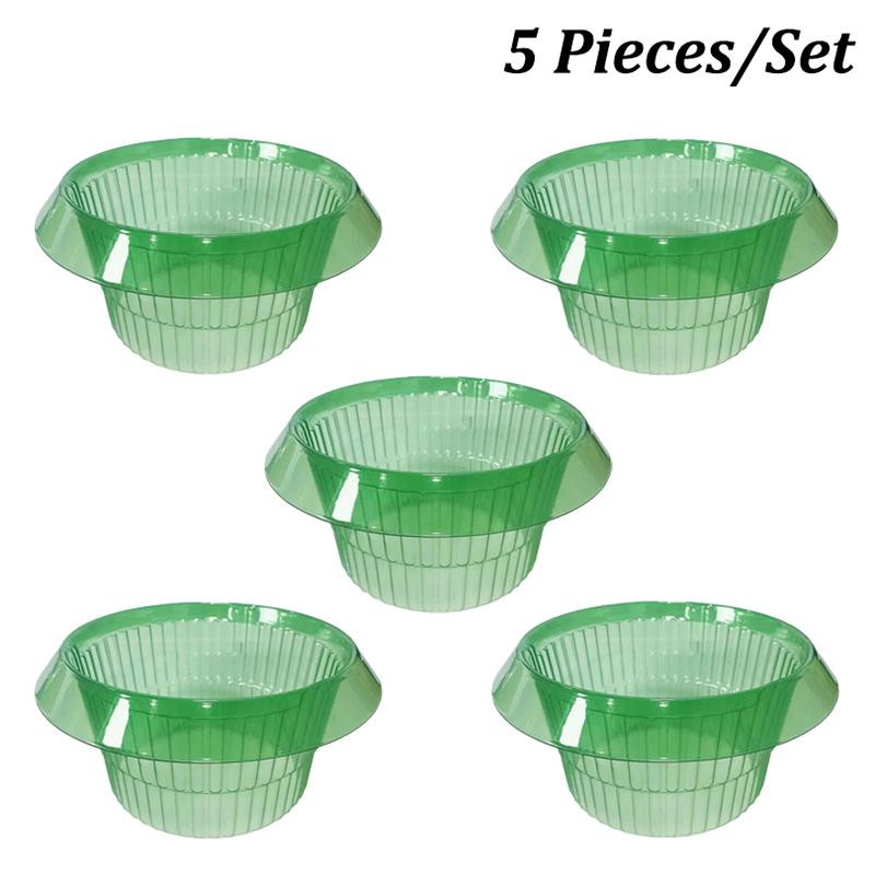 

5-25Pcs Plants Slug Protection Rings Green Planter Flower Pot Snail Vegetables Cover Reusable Pest Control Trapper Garden Tool