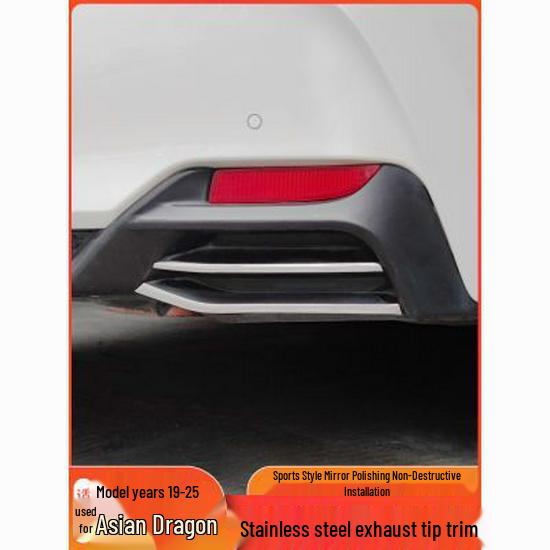 Toyota Avalon Rear Bumper Exhaust Stainless Steel Decorative Strip 2019-2025