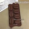 7-Cavity Silicone Mold for Coffee Beans, Candy, Chocolate, Cake, Fondant, Wax, and Ice Cubes.