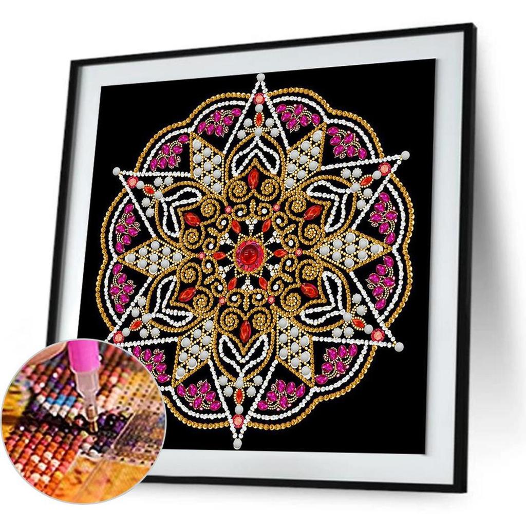 5D DIY Teilweise Speziell Geformter Bohrer Diamant Malerei Set Mandala Heimdekoration