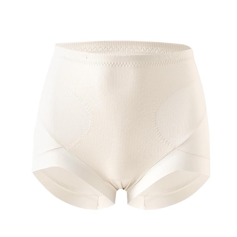 7A Mulberry Silk High-Waisted Antibacterial Tummy Control Seamless Body Shaping Underwear for Women
